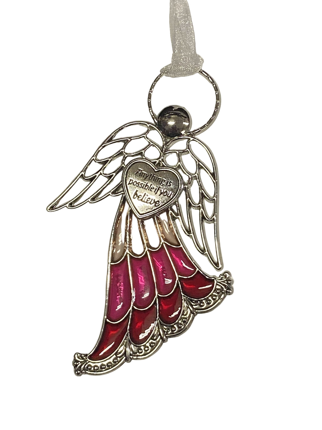4" Stained Glass Angel Ornaments