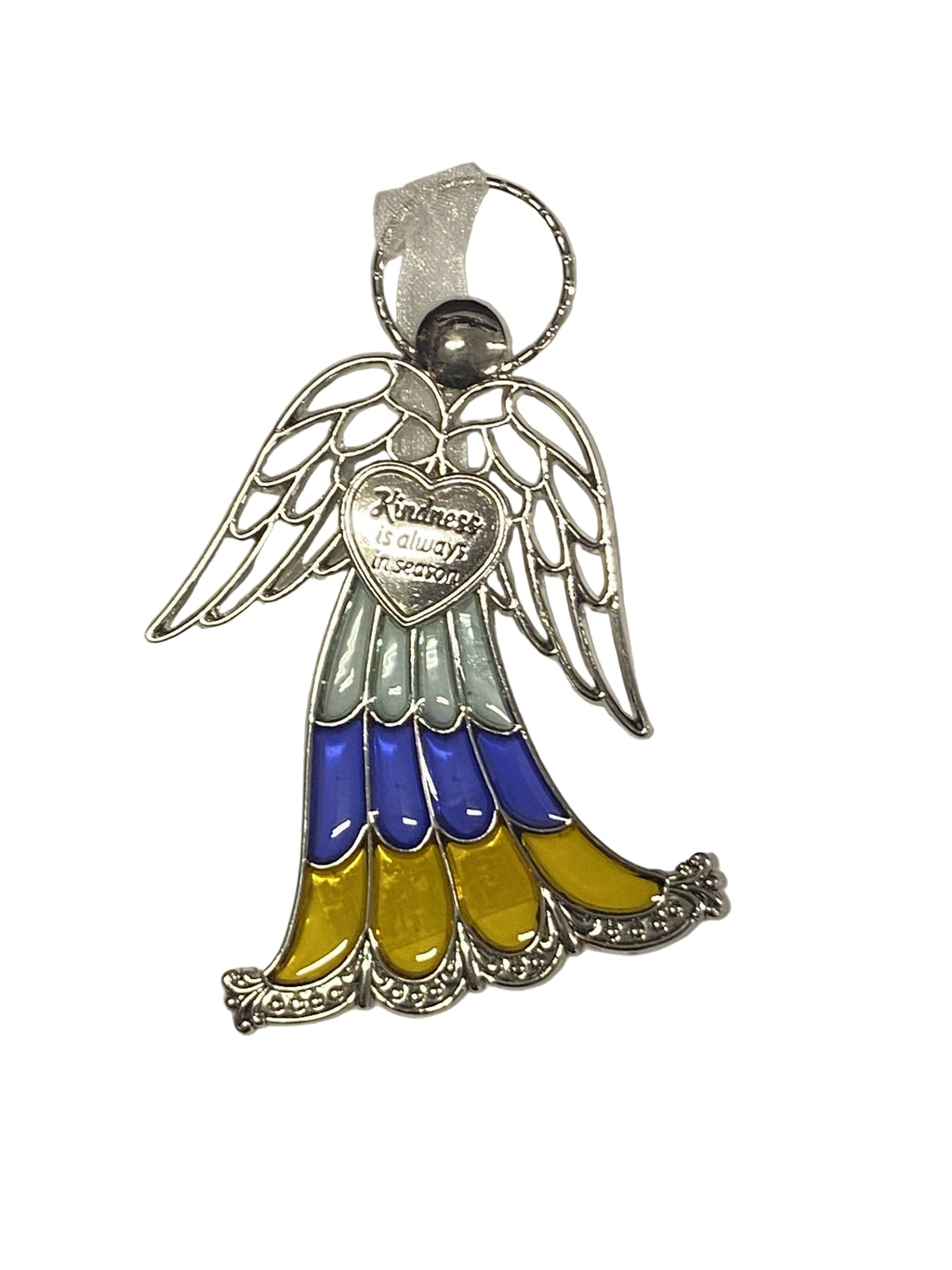 4" Stained Glass Angel Ornaments