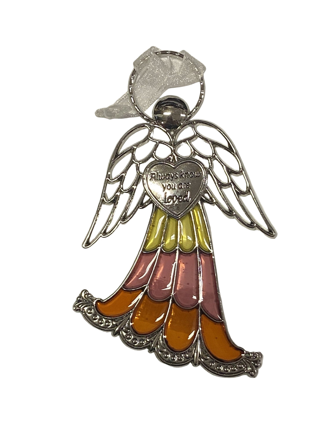 4" Stained Glass Angel Ornaments