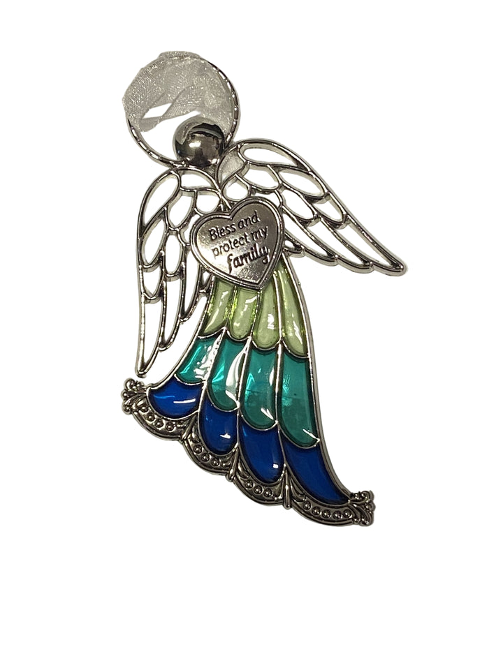 4" Stained Glass Angel Ornaments