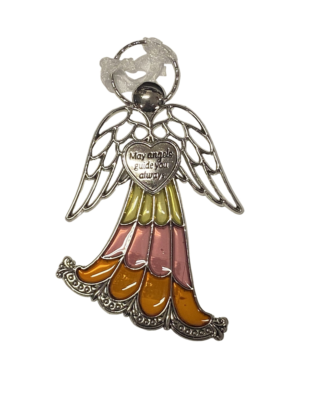 4" Stained Glass Angel Ornaments