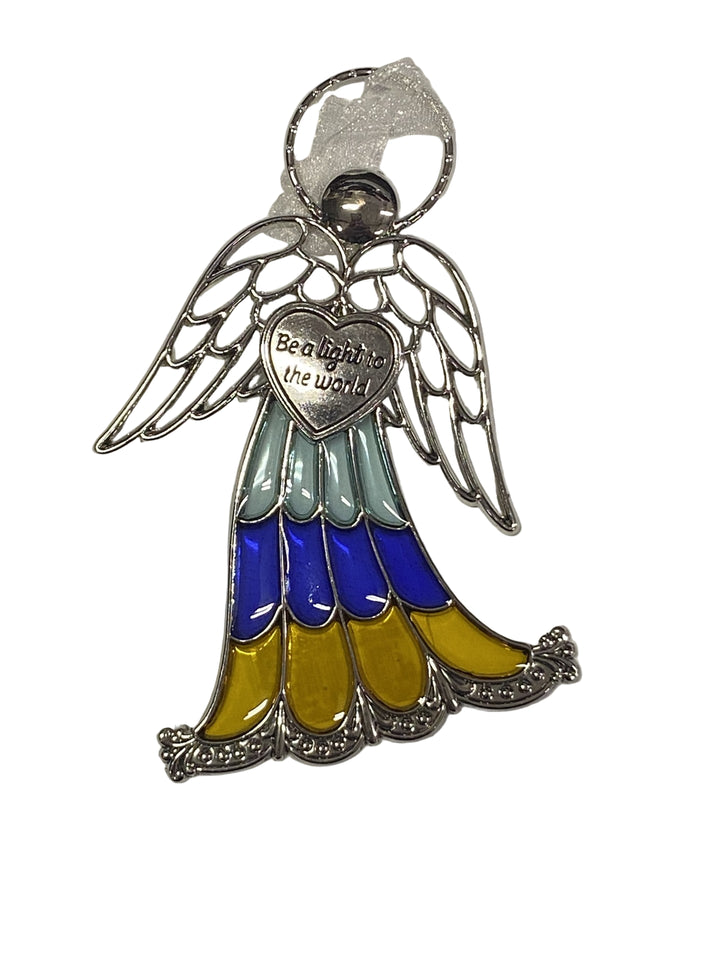 4" Stained Glass Angel Ornaments