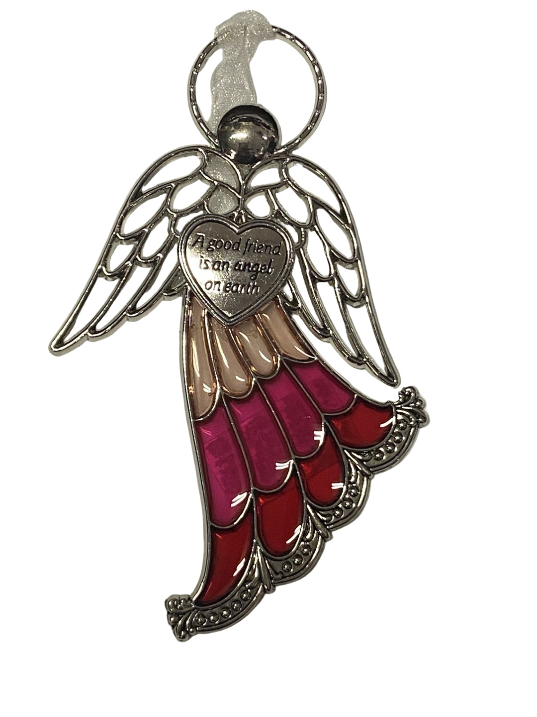 4" Stained Glass Angel Ornaments