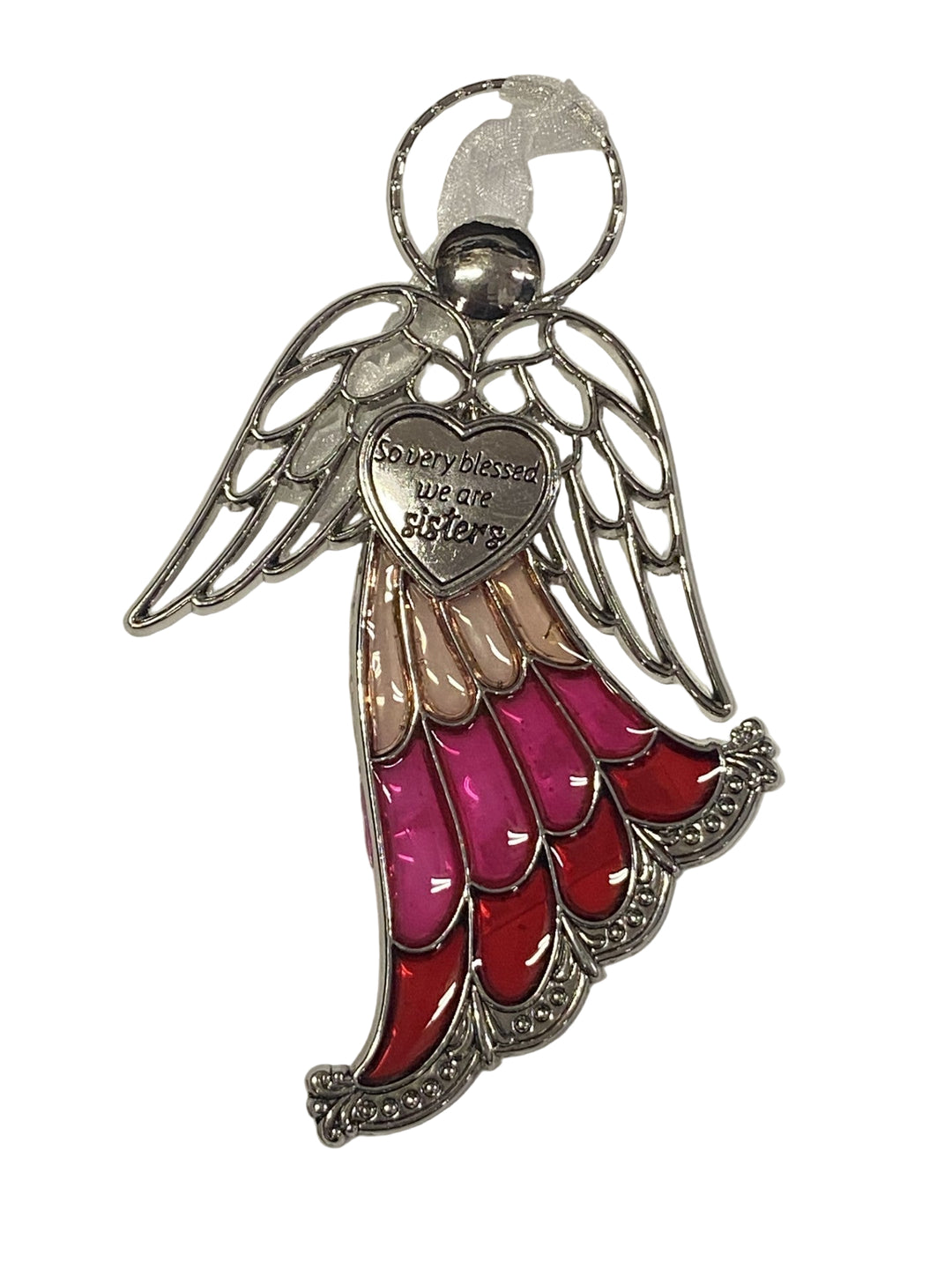 4" Stained Glass Angel Ornaments