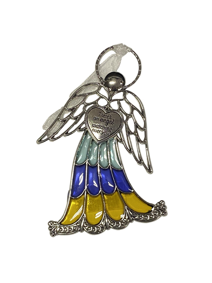4" Stained Glass Angel Ornaments