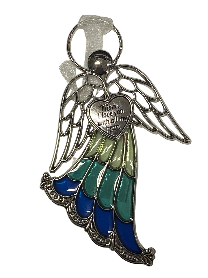 4" Stained Glass Angel Ornaments