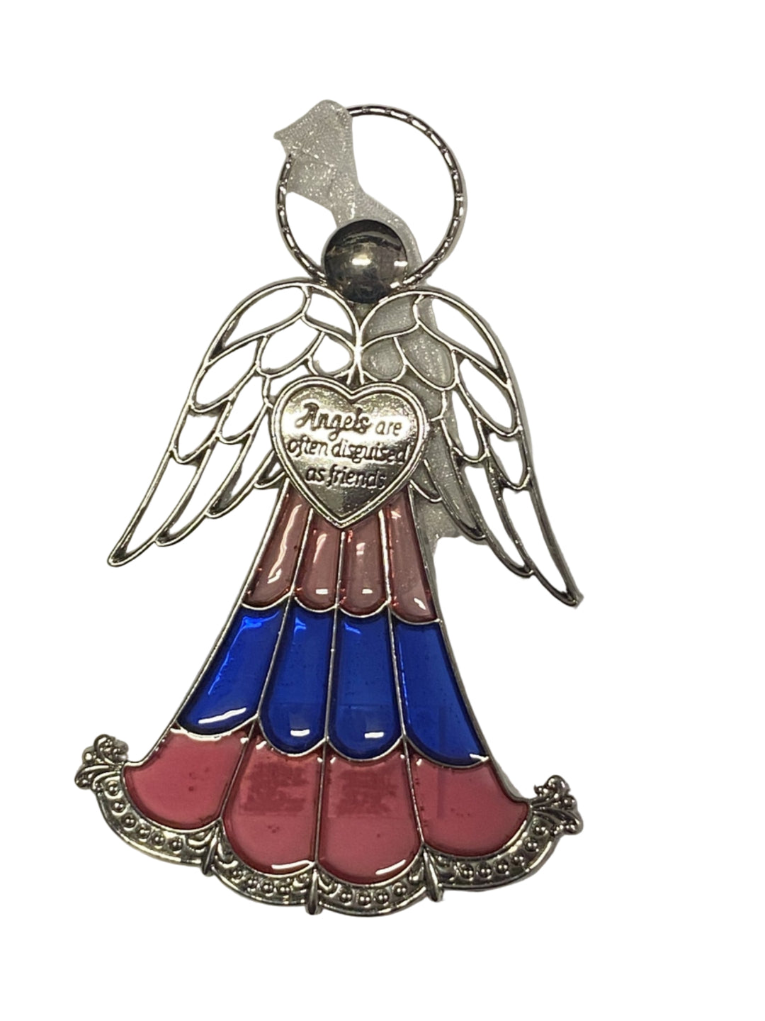 4" Stained Glass Angel Ornaments