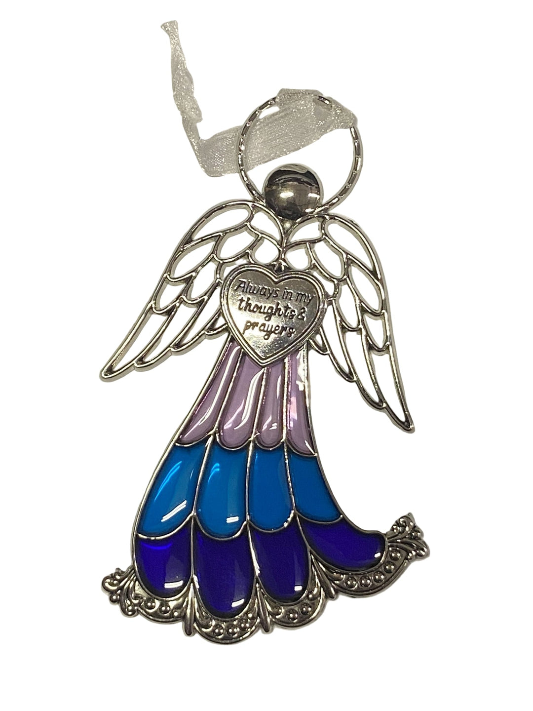 4" Stained Glass Angel Ornaments