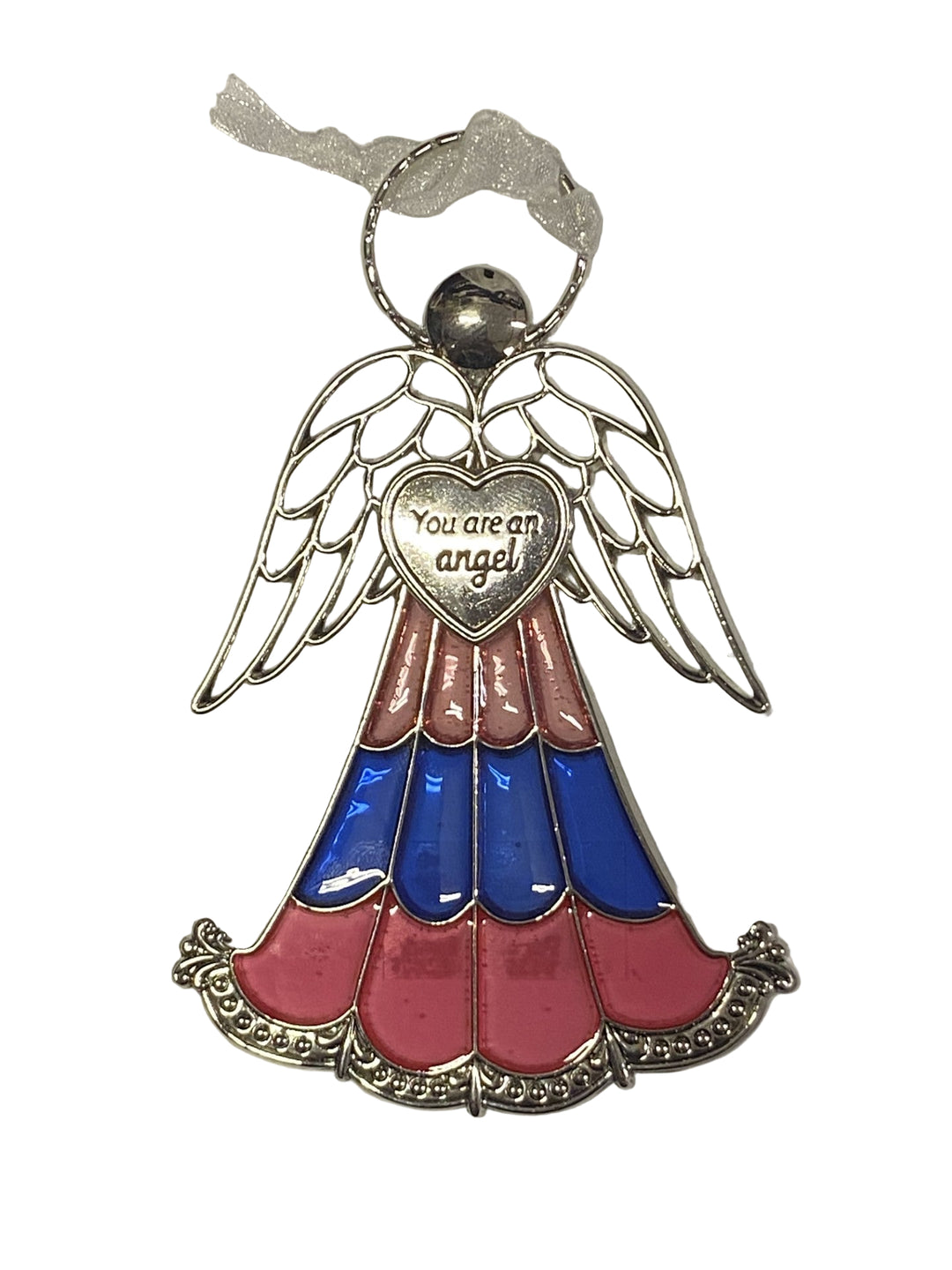 4" Stained Glass Angel Ornaments