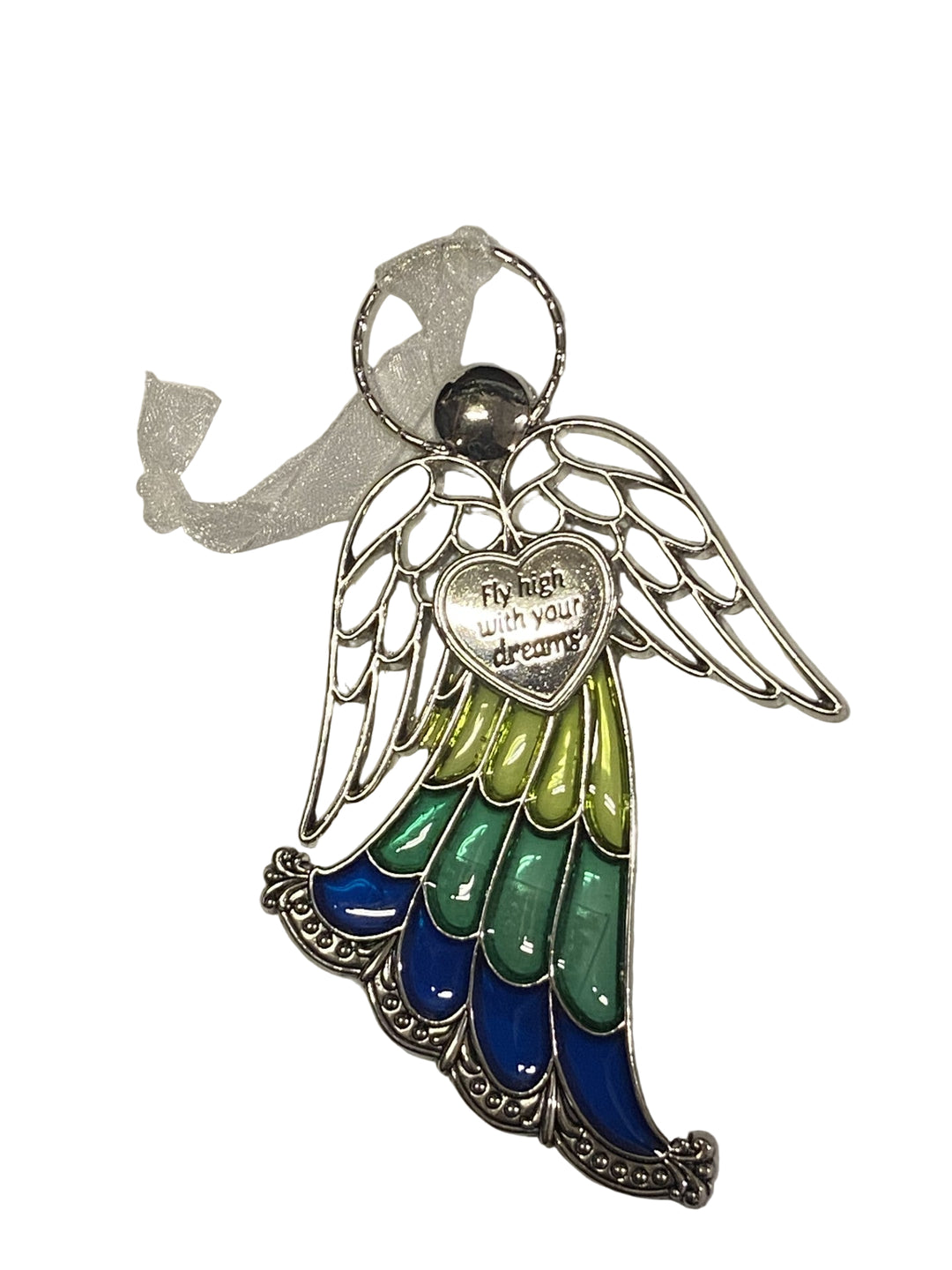 4" Stained Glass Angel Ornaments