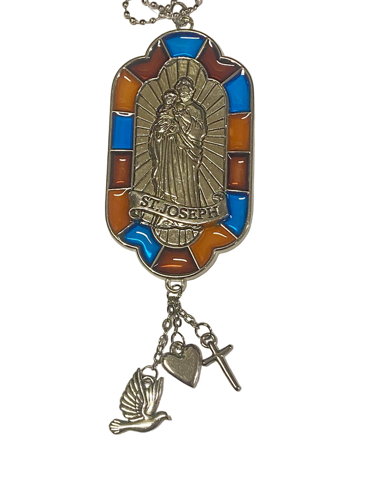 5" Stained Glass Saint Charm
