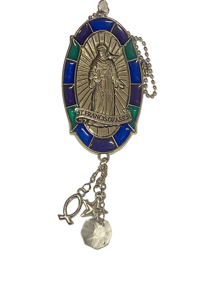 5" Stained Glass Saint Charm
