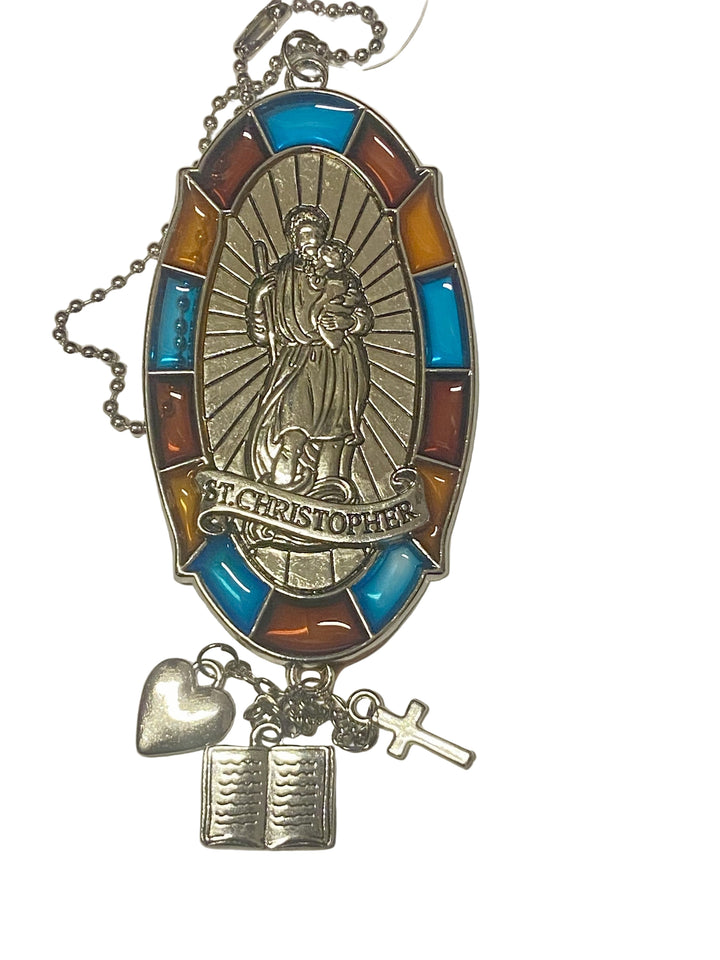 5" Stained Glass Saint Charm