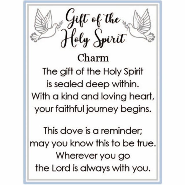 1"The Gift of the Holy Spirit Charm