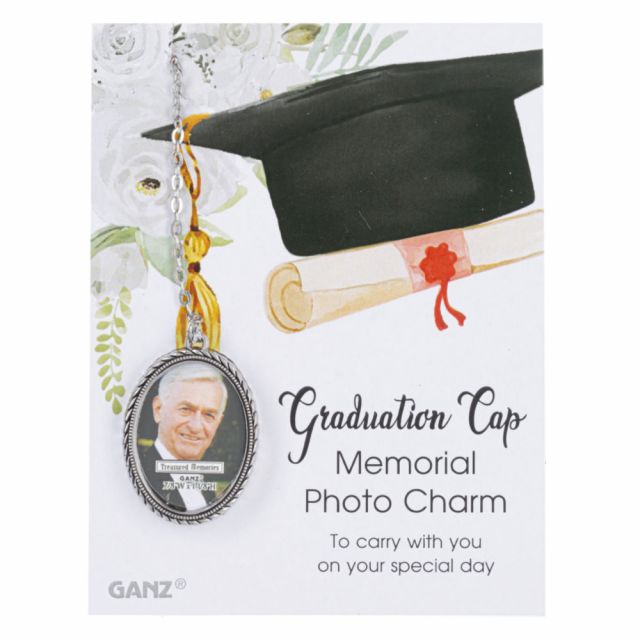 Memorial Grad Cap Tassel Charm