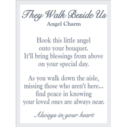 They Walk Beside Us Angel Charm