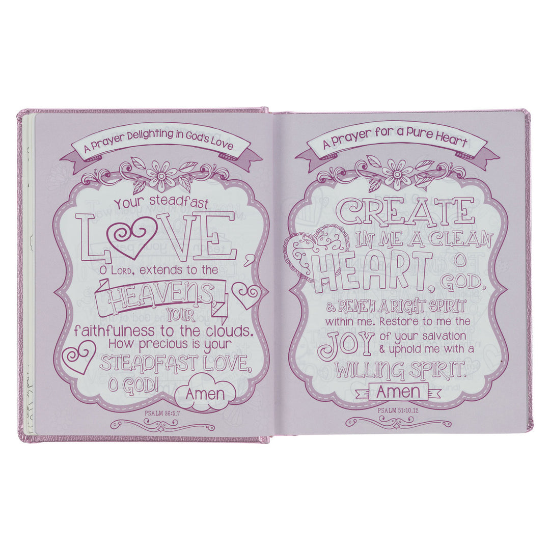 Metallic Pink Faux Leather My Creative Bible for Girls - an ESV Journaling Bible