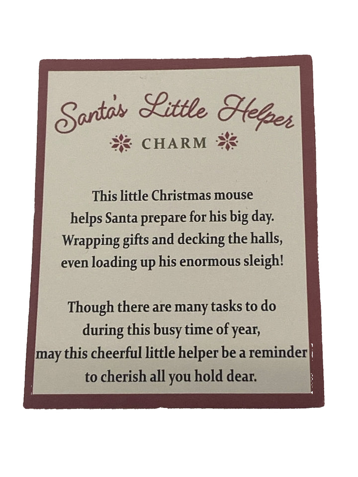 1.75" Santa's Little Helper Mouse