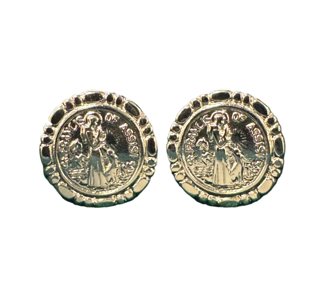 St. Francis Silver Cufflinks