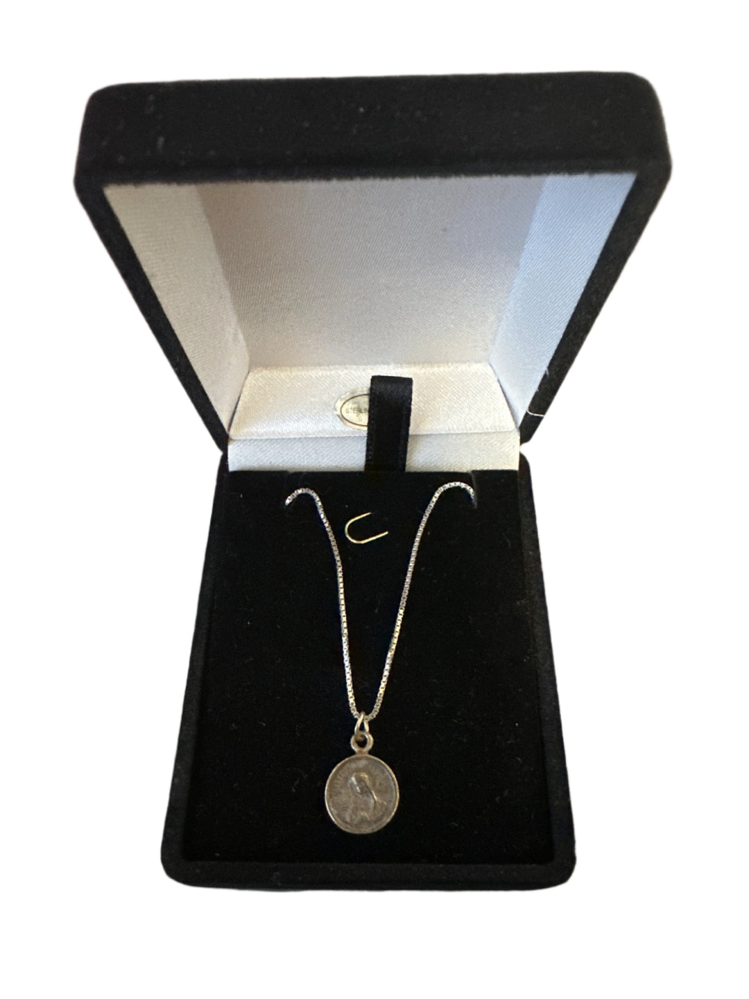 Sterling Silver Our Lady of Guadalupe Tiny Necklace