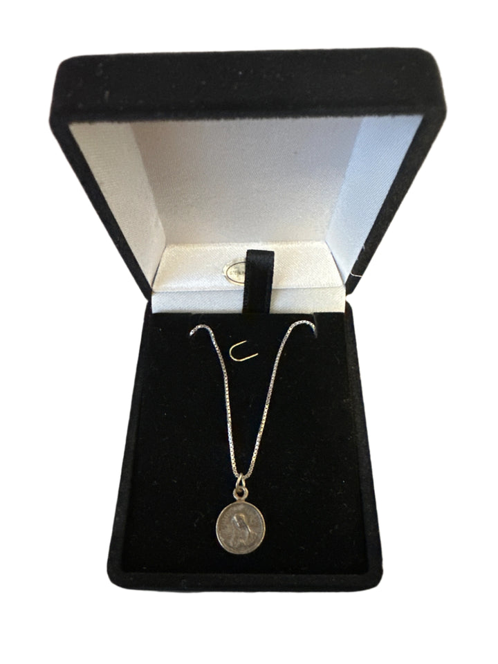 Sterling Silver Our Lady of Guadalupe Tiny Necklace