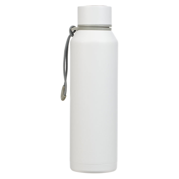 Strong and Courageous White Stainless Steel Water Bottle - Joshua 1:9