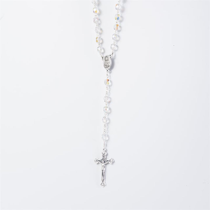 7mm Crystal Fire Polished Bead Rosary