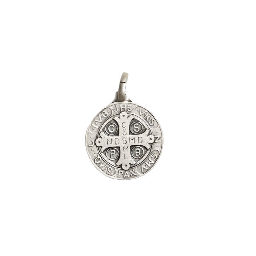 St. Benedict Silver Plated Necklace