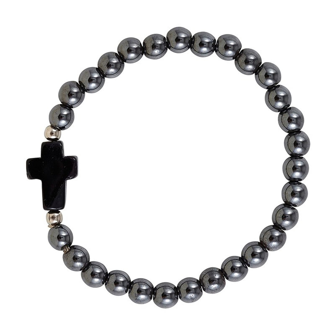 Hematite Cross Bracelets
