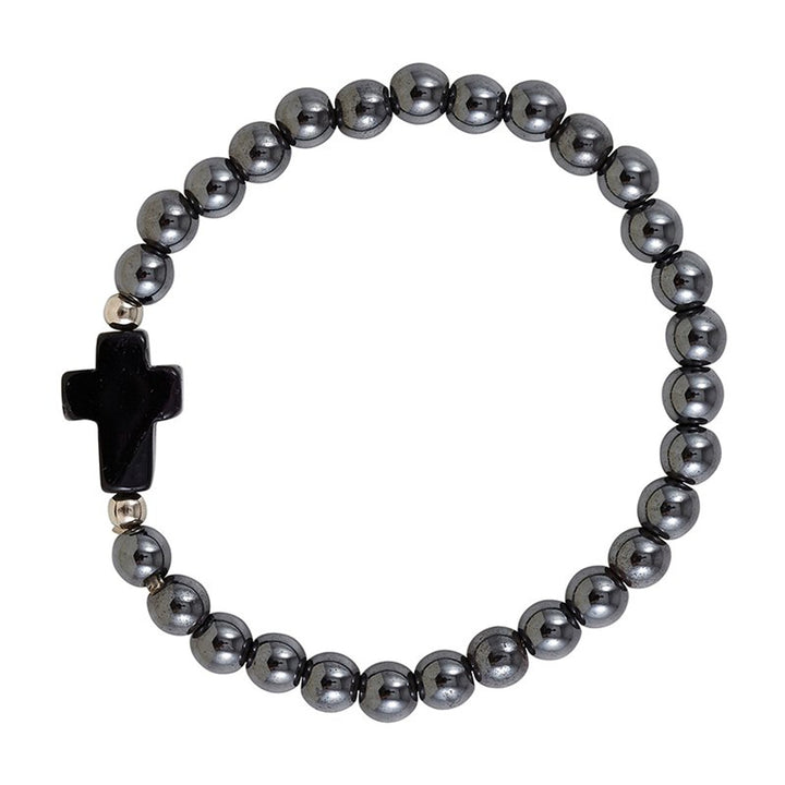 Hematite Cross Bracelets