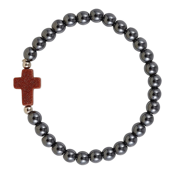 Hematite Cross Bracelets