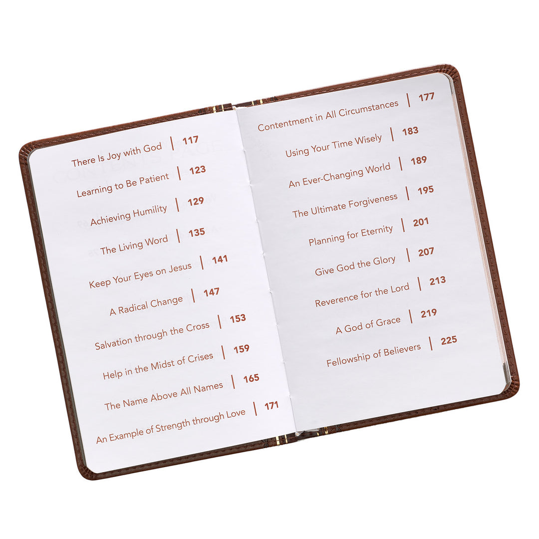 Promises from God for Every Man Two-tone Brown Faux Leather Promise Book