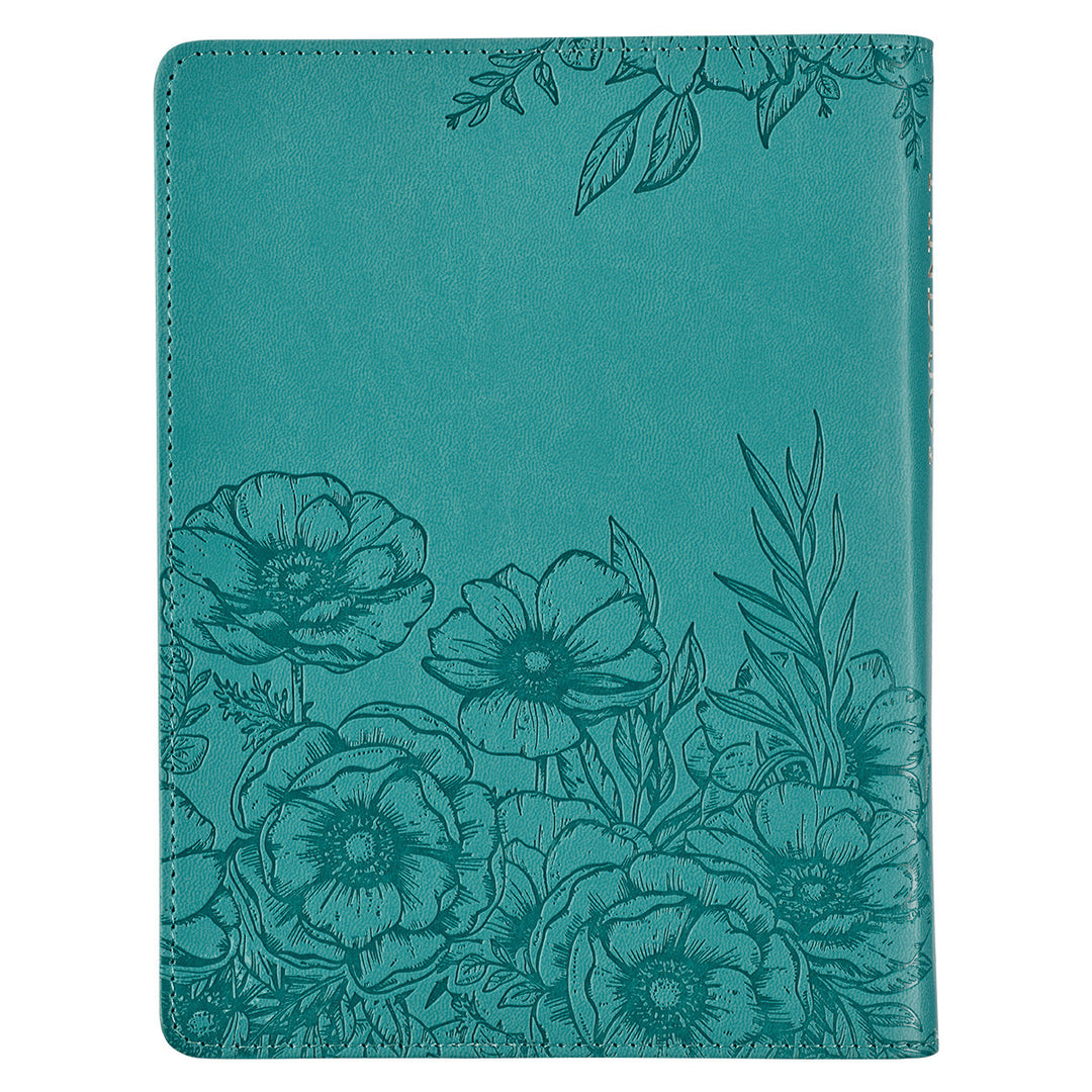 Find Joy Teal Faux Leather Devotional