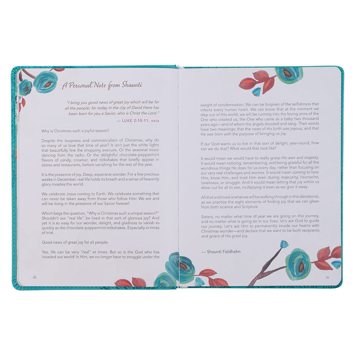 Find Joy Teal Faux Leather Devotional