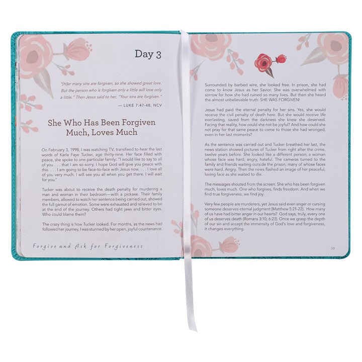 Find Joy Teal Faux Leather Devotional