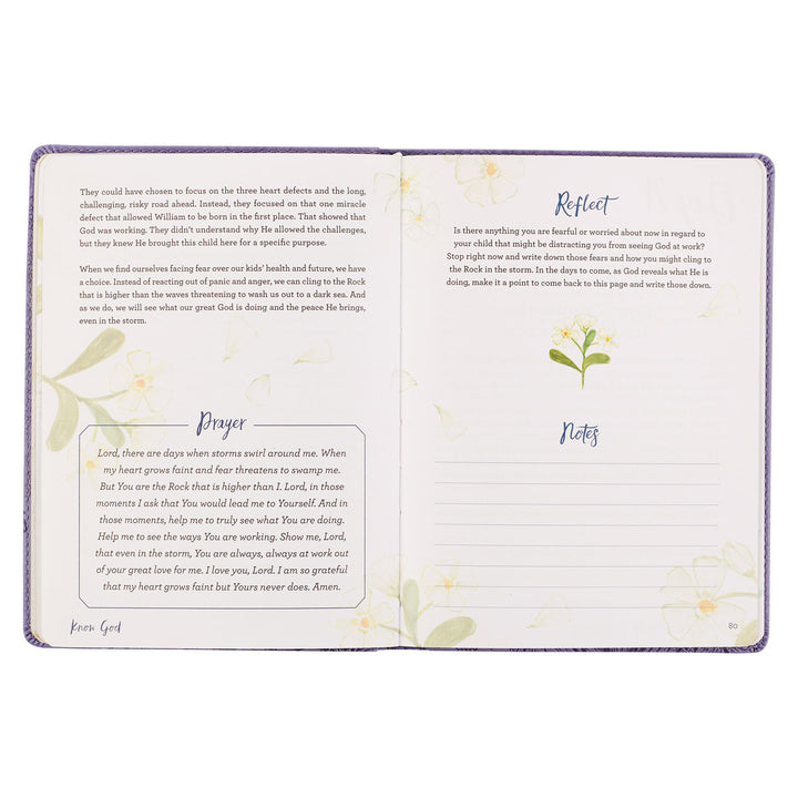 Find Peace Purple Faux Leather Devotional