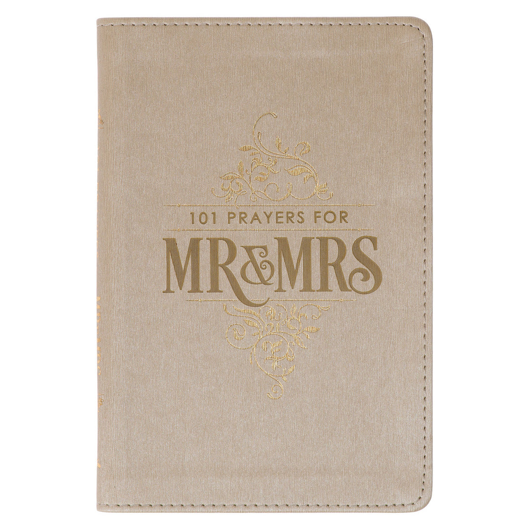 101 Prayers for Mr. & Mrs. Gold Faux Leather Prayer Book