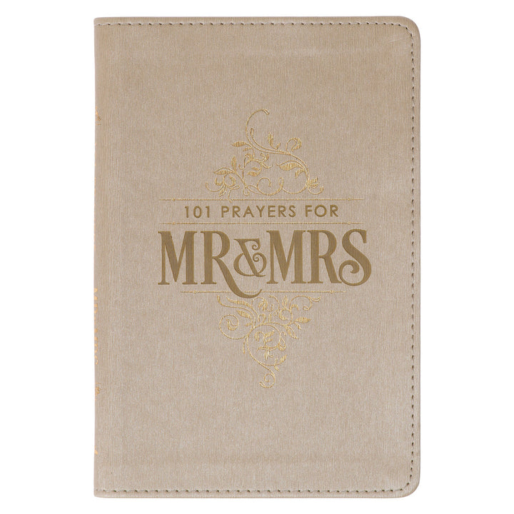 101 Prayers for Mr. & Mrs. Gold Faux Leather Prayer Book