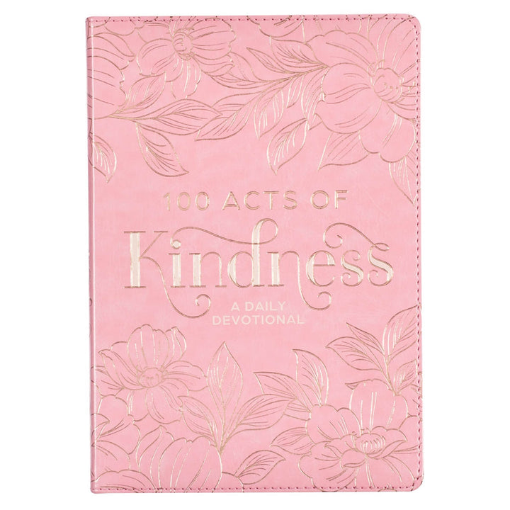 100 Acts of Kindness Pink Faux Leather Devotional