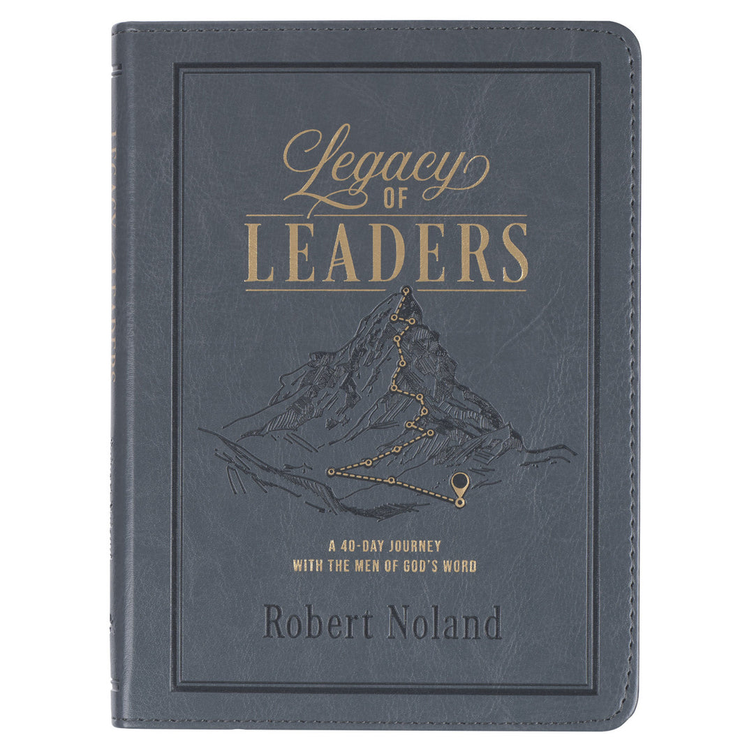 Legacy of Leaders Gray Faux Leather Devotional