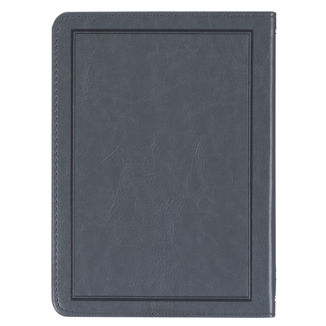 Legacy of Leaders Gray Faux Leather Devotional