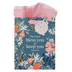 The Lord Bless You Teal Medium Gift Bag - Numbers 6:24