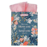 The Lord Bless You Teal Medium Gift Bag - Numbers 6:24