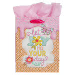 Let Joy Fill Your Day Pink Medium Gift Bag - Philippians 4:4