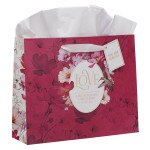 Love Red Hummingbird Large Landscape Gift Bag - 1 Corinthians 13:4