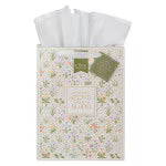 Always in Bloom Large Portrait Gift Bag - 2 Corinthians 12:9
