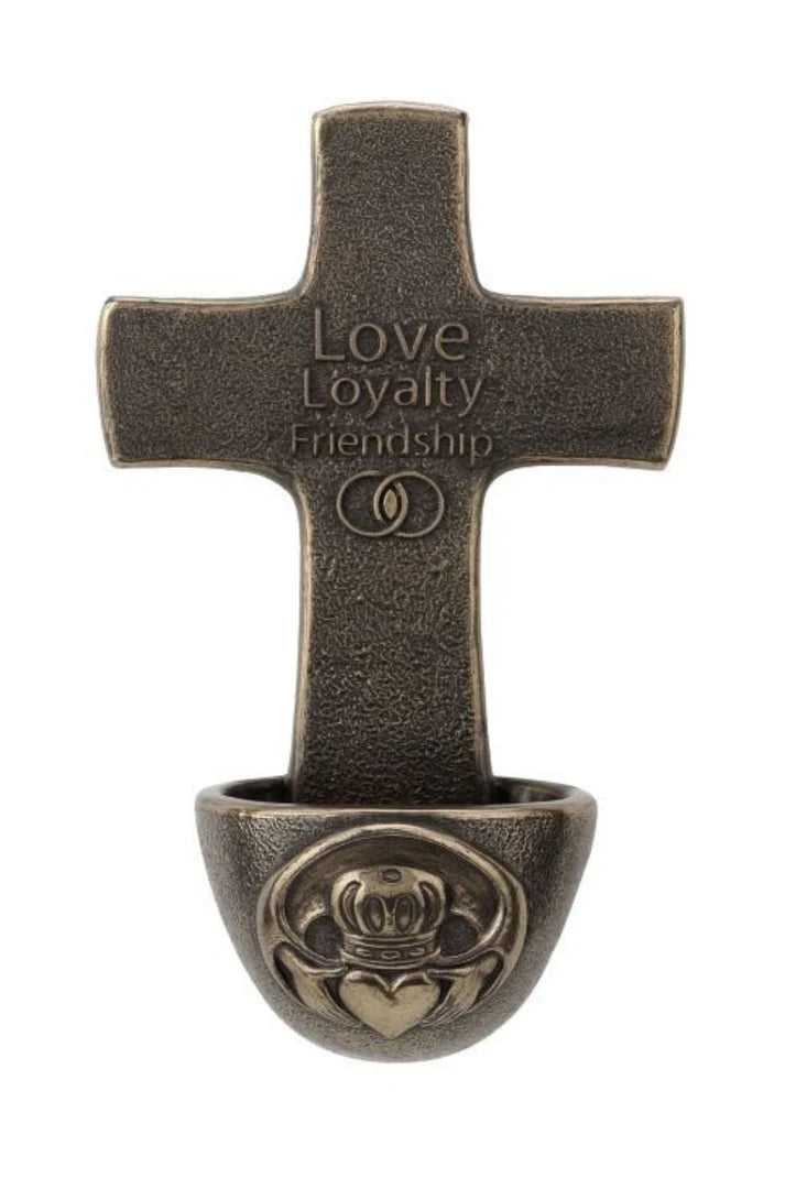 Genesis Claddagh Crucifixion Holy Water Font