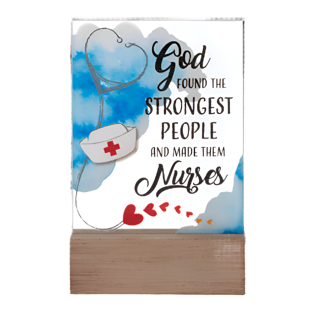 Nurses Glass Block Talk - God Found the Strongest People