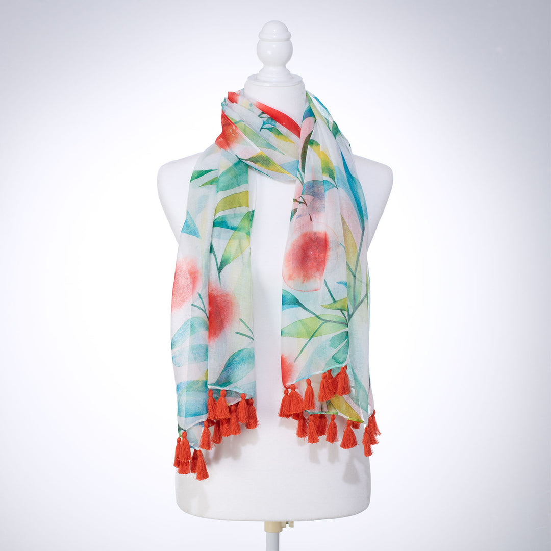 Hope Anchors The Soul Orange Blossoms Scarf