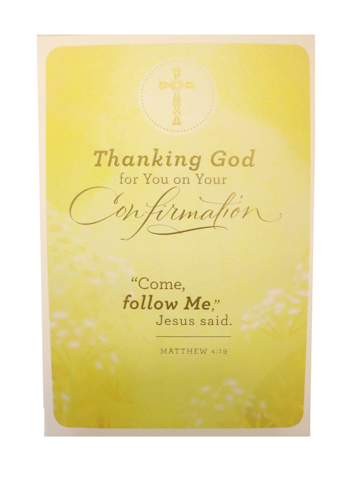 Thanking God for You on Your Confirmation Card